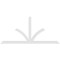 Ekena Millwork Richland Architectural Grade PVC Gable Bracket, 96"W x 44"H x 2"D x 4"F, 11/12 Pitch GBP096X44X0204RIC00 - alternate 2